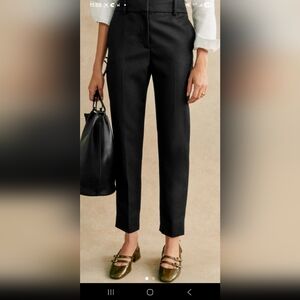 Sezane Black Straight Leg Women's Pants